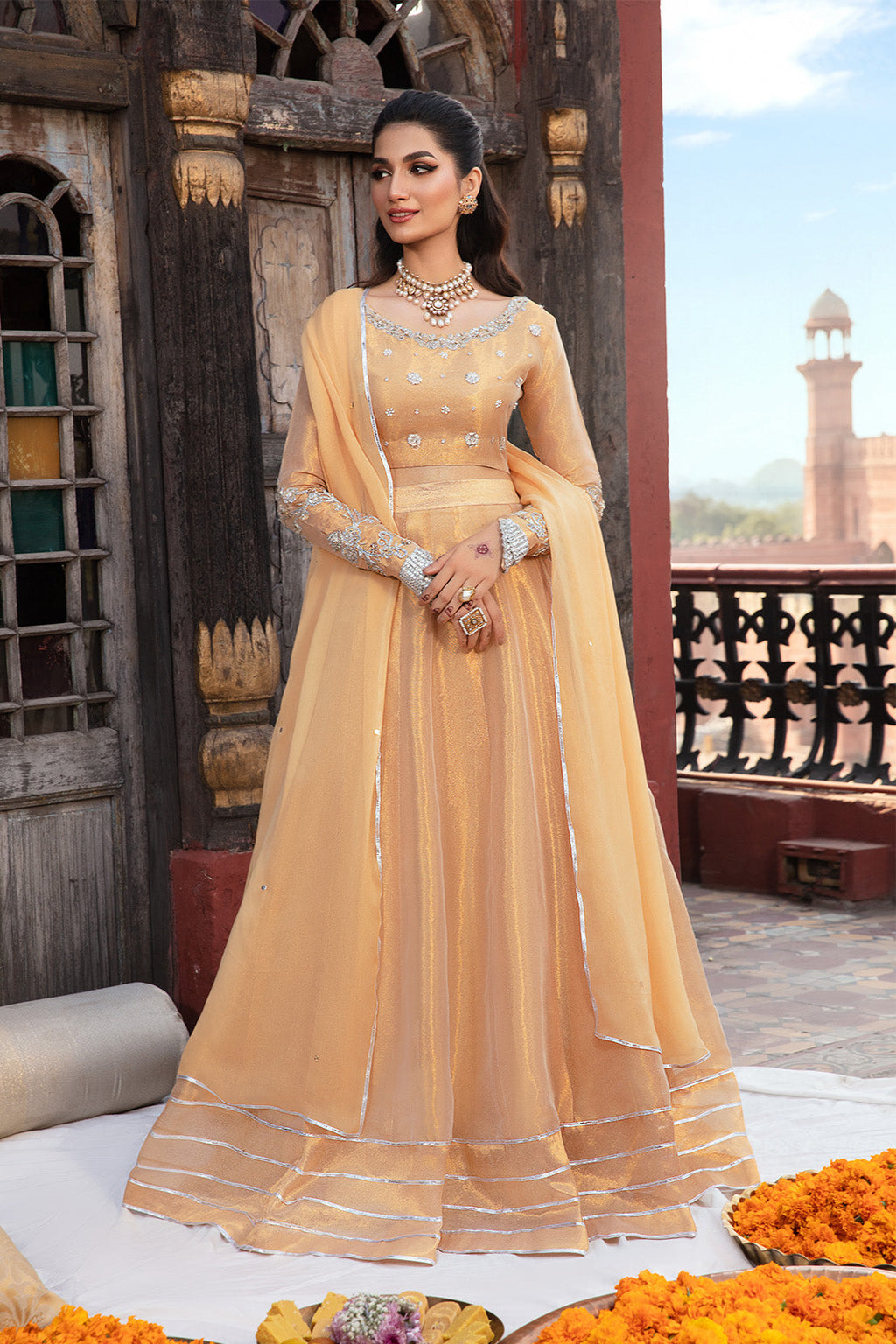 MYSTIC – 3PC TISSUE & CHIFFON WEDDING FESTIVE PRET