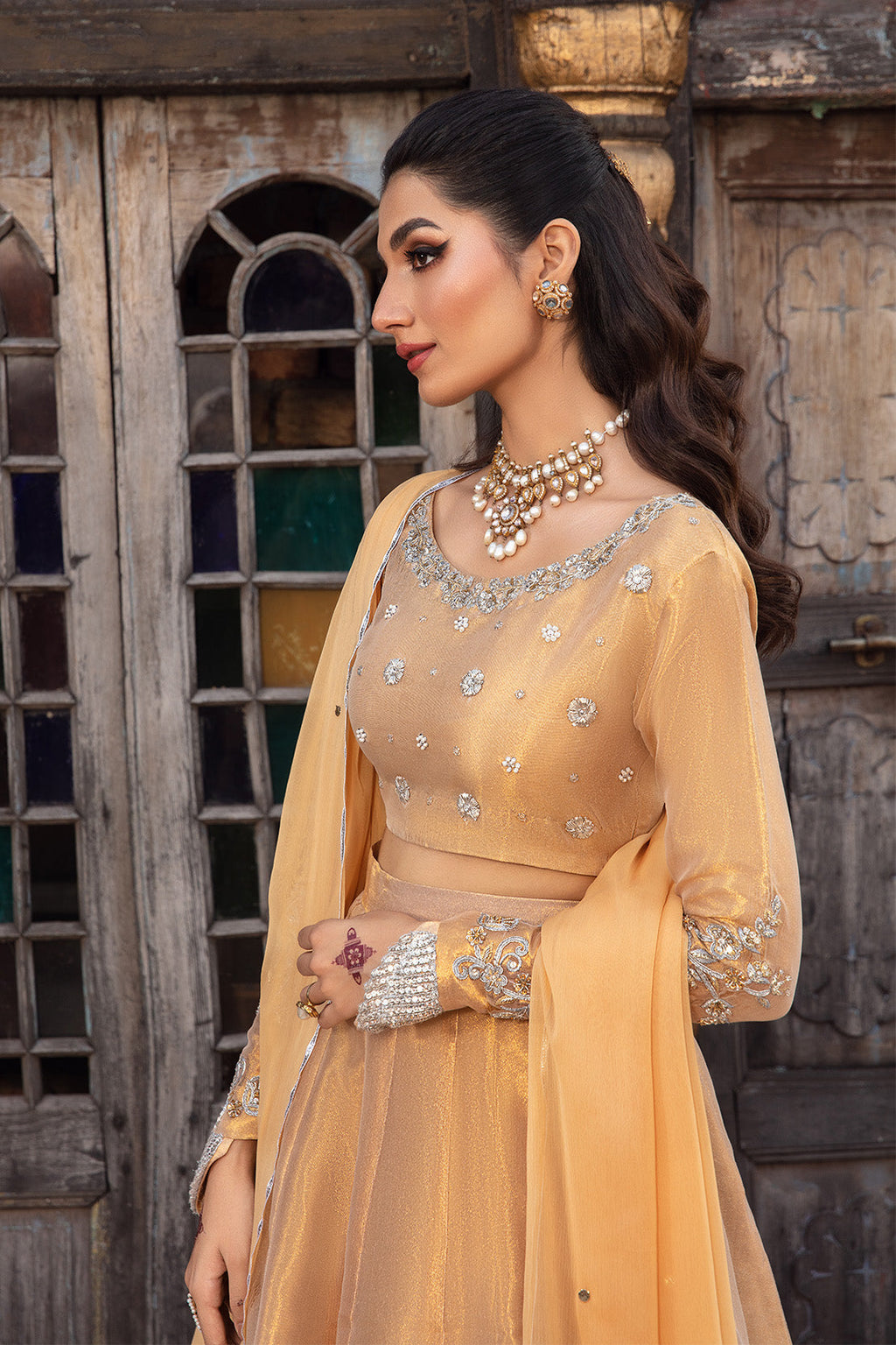 MYSTIC – 3PC TISSUE & CHIFFON WEDDING FESTIVE PRET