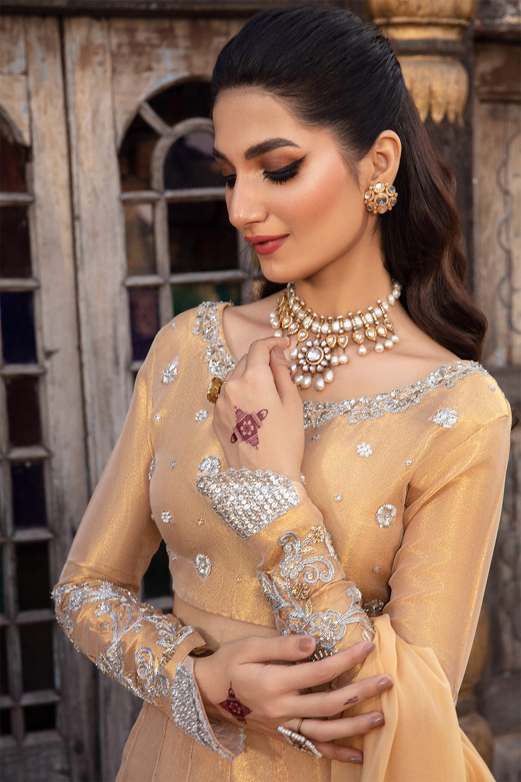 MYSTIC – 3PC TISSUE & CHIFFON WEDDING FESTIVE PRET
