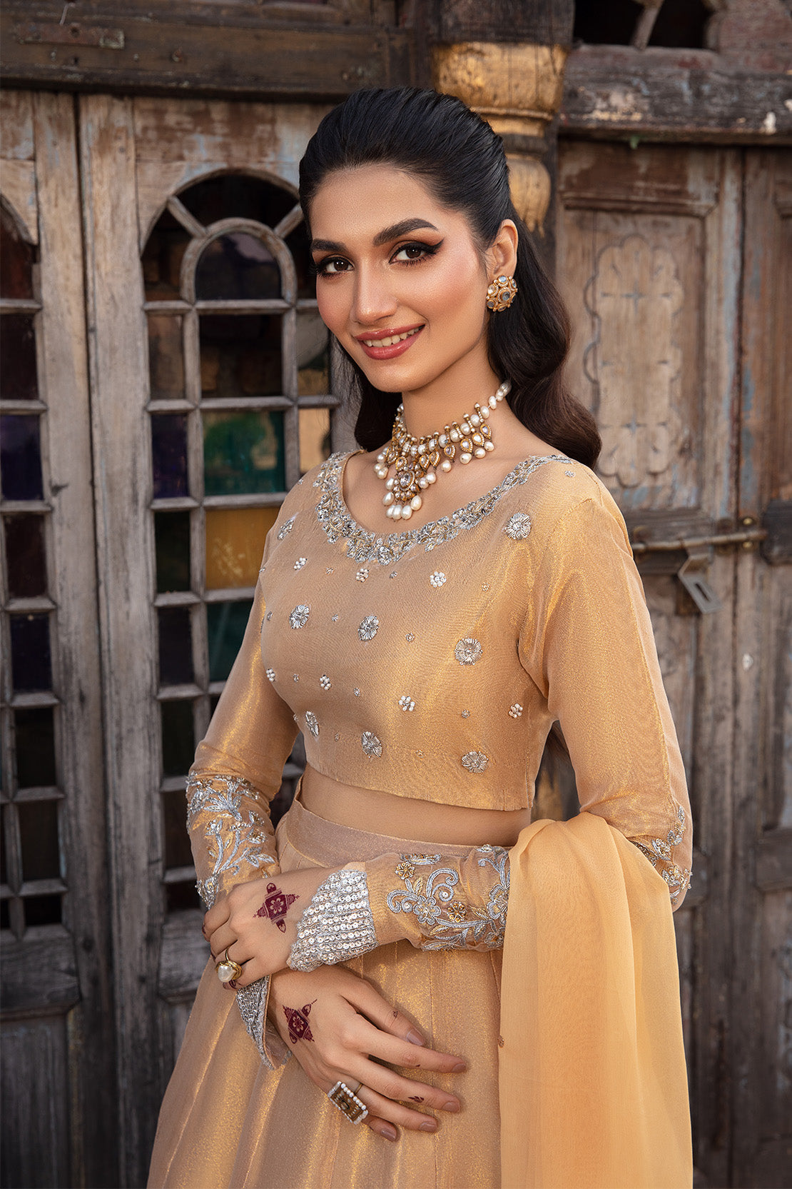 MYSTIC – 3PC TISSUE & CHIFFON WEDDING FESTIVE PRET