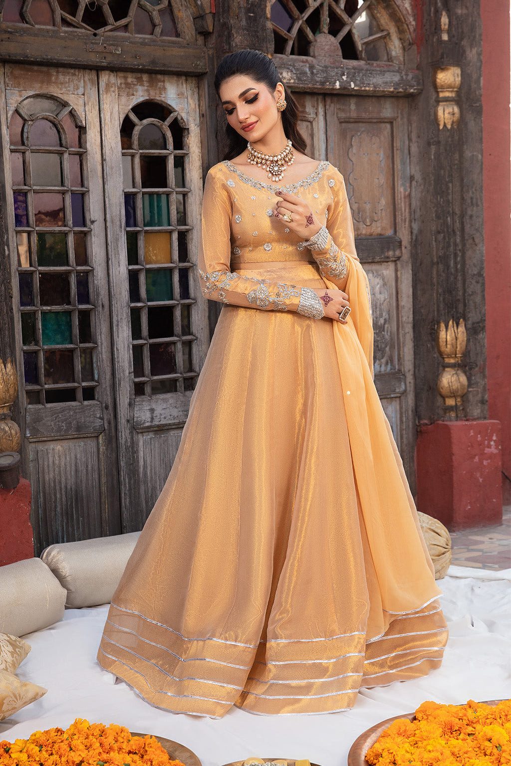 MYSTIC – 3PC TISSUE & CHIFFON WEDDING FESTIVE PRET