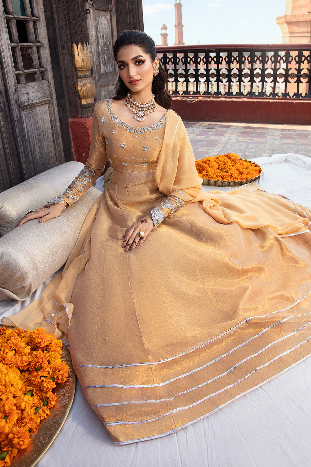 MYSTIC – 3PC TISSUE & CHIFFON WEDDING FESTIVE PRET