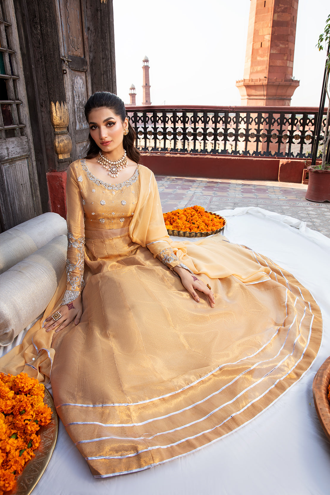 MYSTIC – 3PC TISSUE & CHIFFON WEDDING FESTIVE PRET