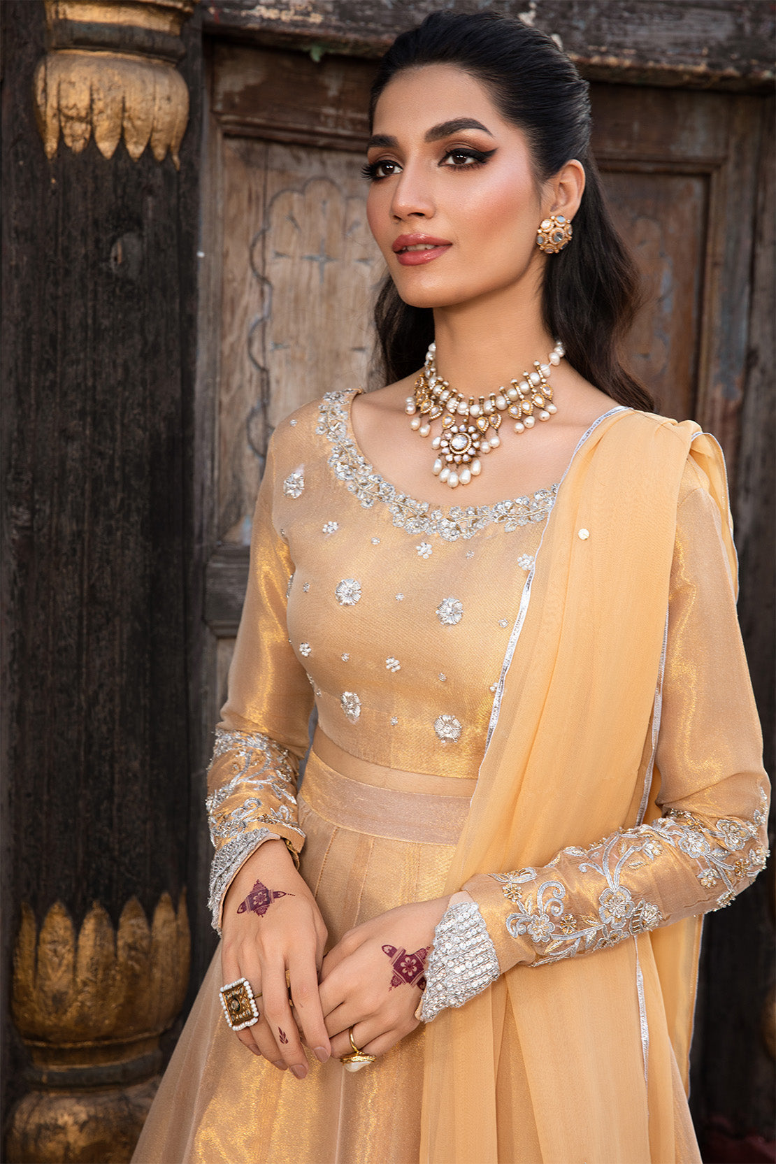 MYSTIC – 3PC TISSUE & CHIFFON WEDDING FESTIVE PRET