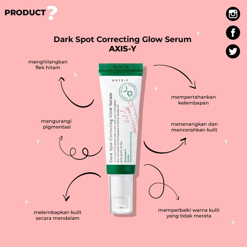 Axis-Y- Dark Spot Correction Glow Serum 50ml
