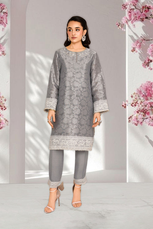 2PC SELF JAMAWAR & RAWSILK EID FESTIVE UNSTITCHED