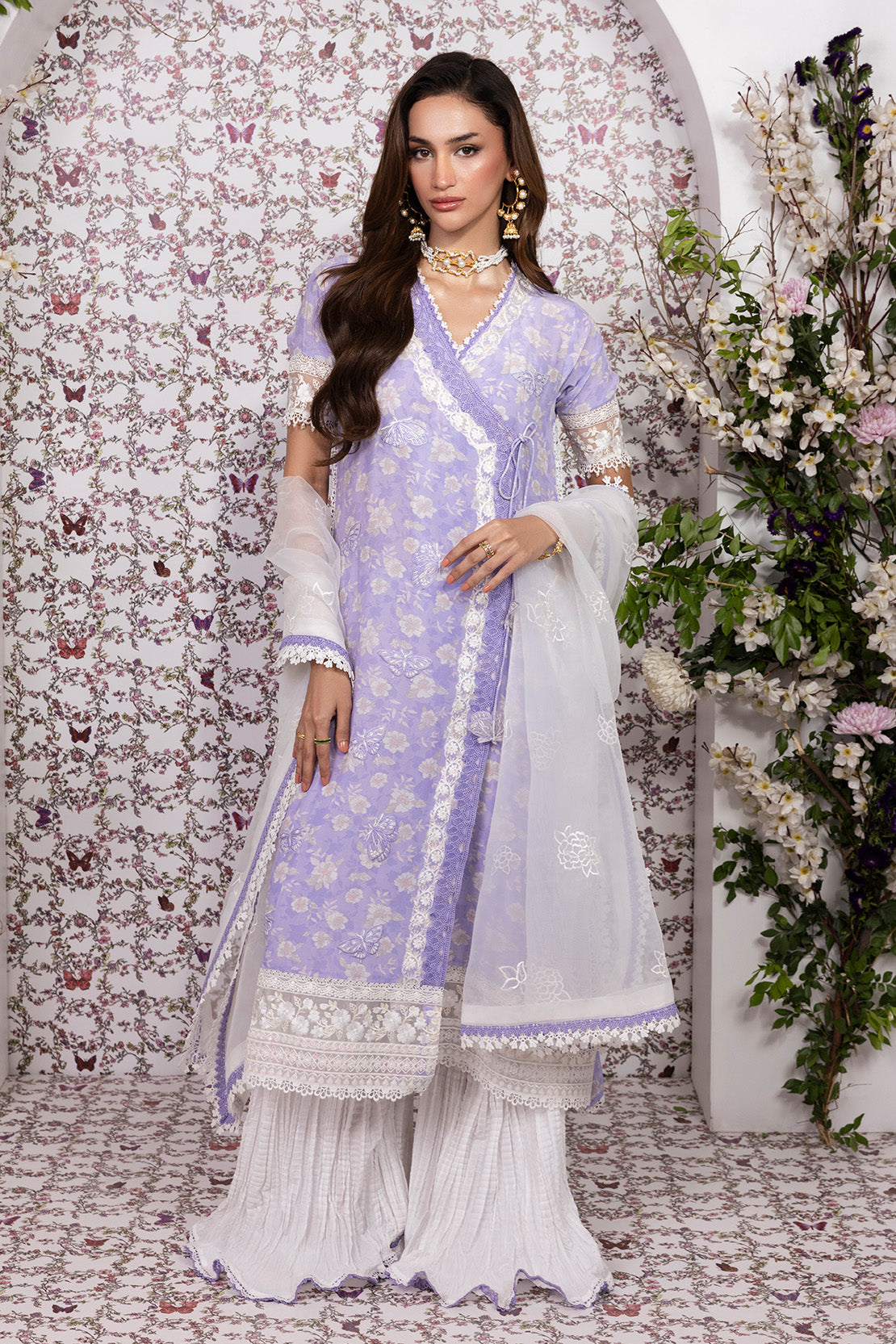 LAVENDER LUSH – 3PC GRIP ,LAWN & ORGANZA PRET GRIP/SILK