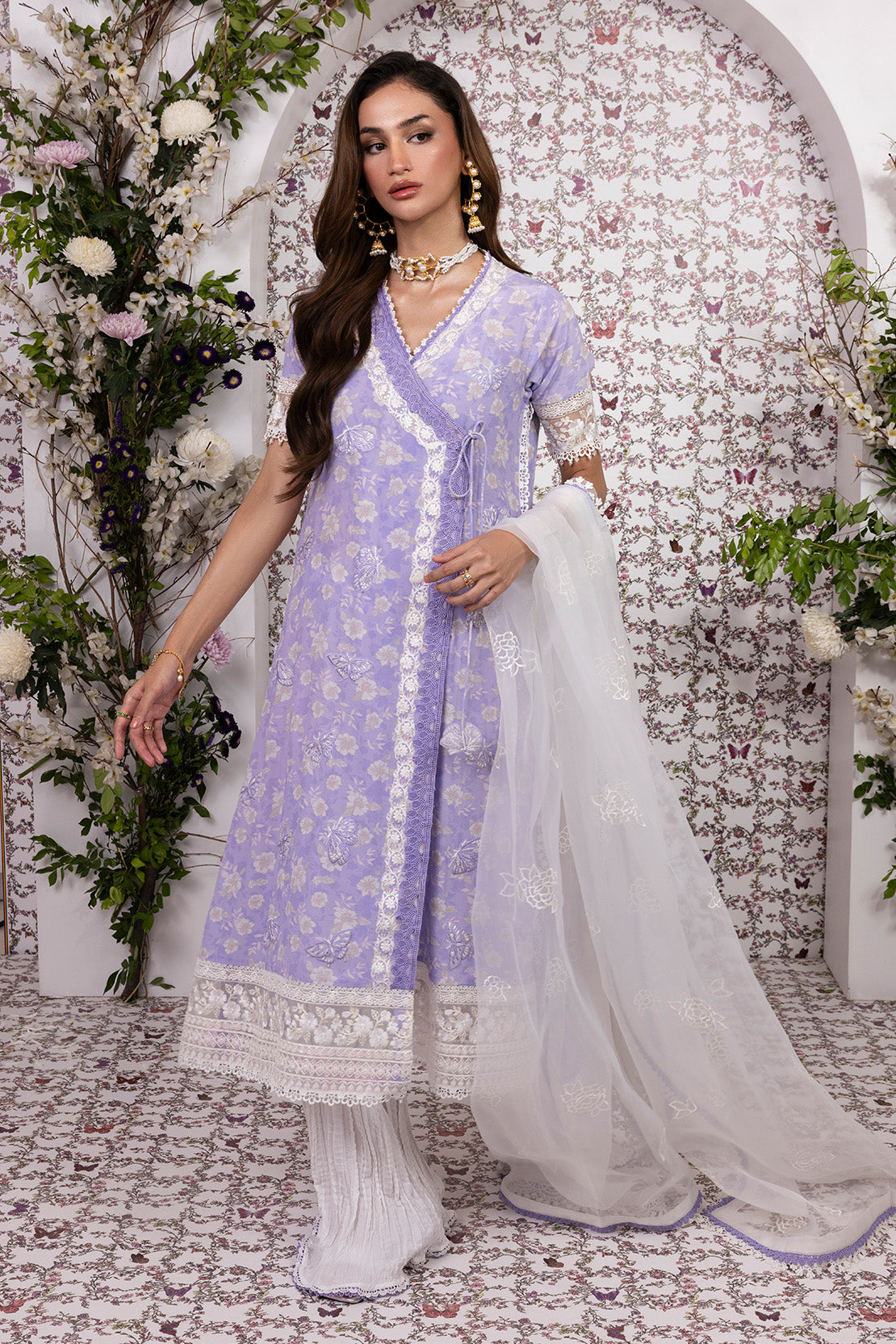 LAVENDER LUSH – 3PC GRIP ,LAWN & ORGANZA PRET GRIP/SILK