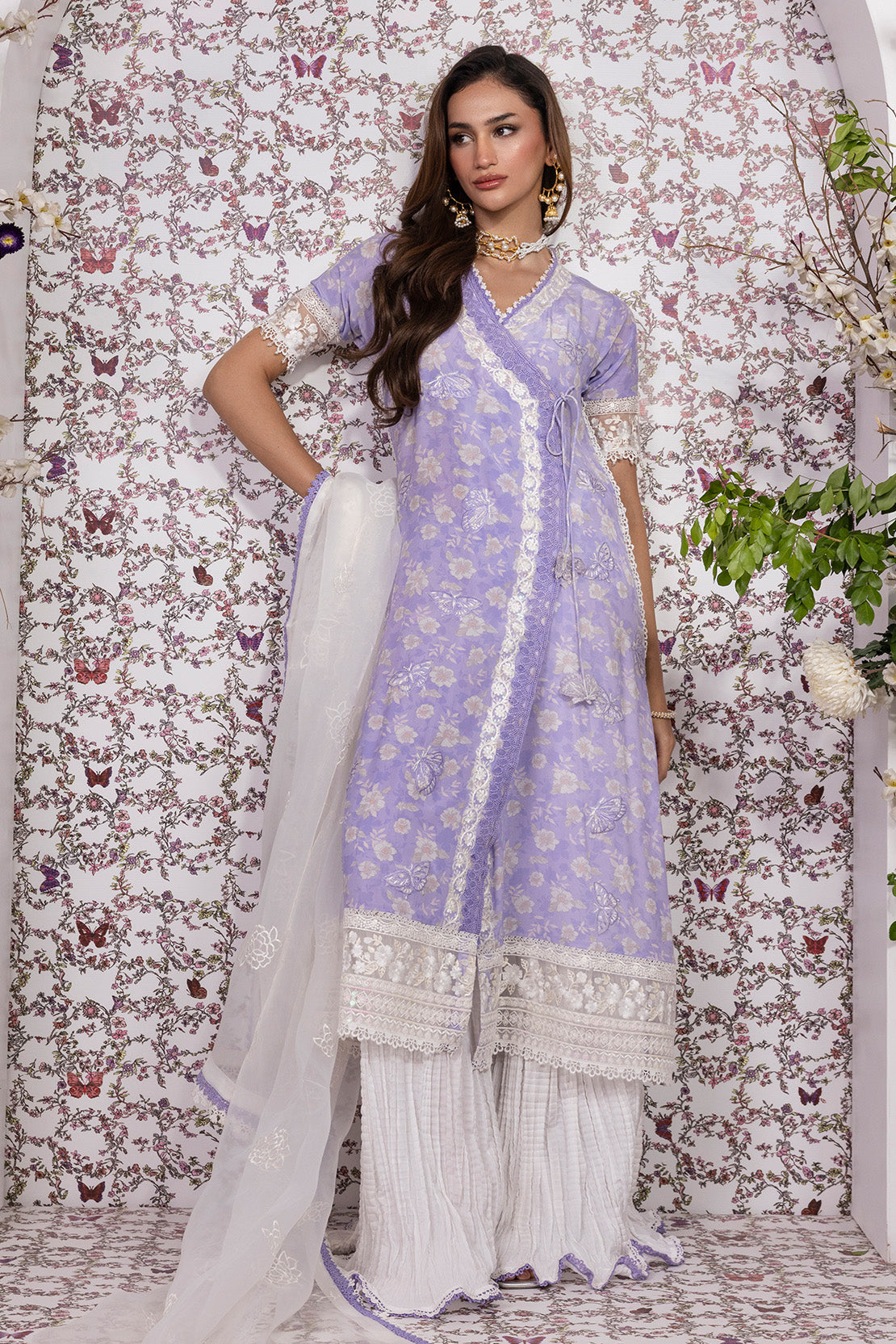 LAVENDER LUSH – 3PC GRIP ,LAWN & ORGANZA PRET GRIP/SILK