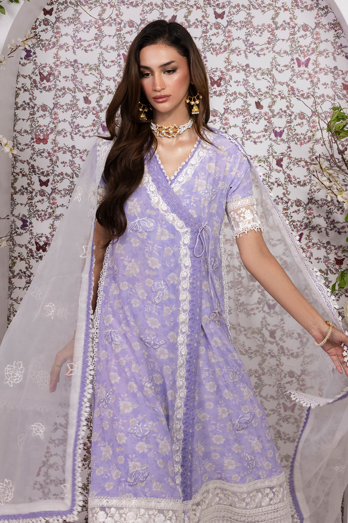 LAVENDER LUSH – 3PC GRIP ,LAWN & ORGANZA PRET GRIP/SILK
