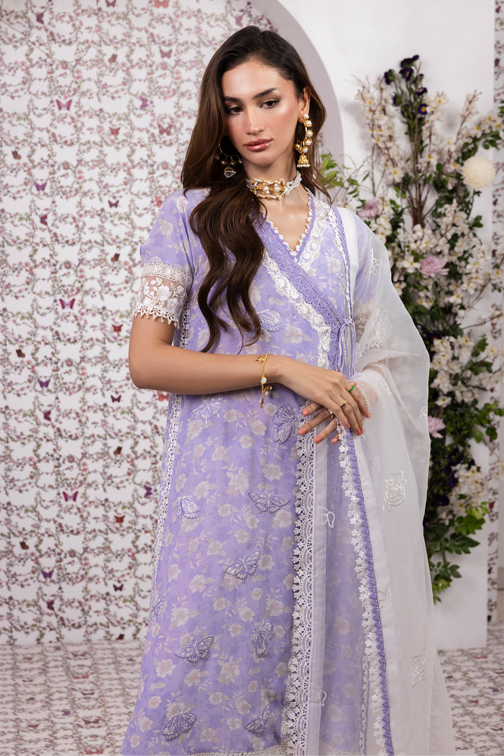 LAVENDER LUSH – 3PC GRIP ,LAWN & ORGANZA PRET GRIP/SILK