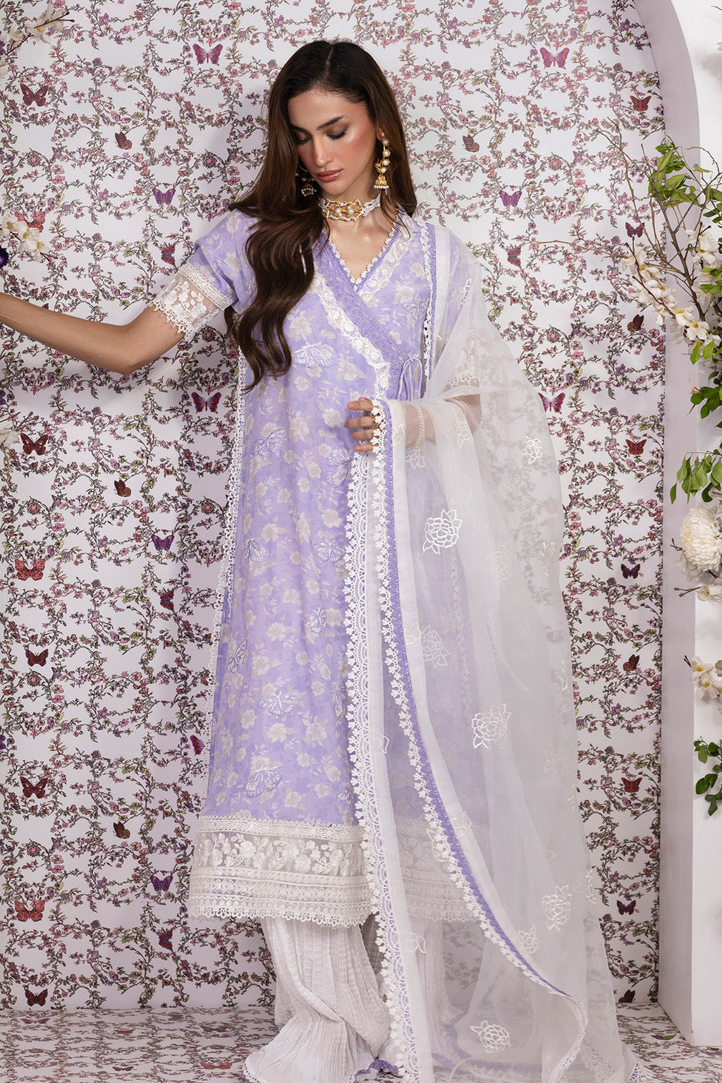 LAVENDER LUSH – 3PC GRIP ,LAWN & ORGANZA PRET GRIP/SILK