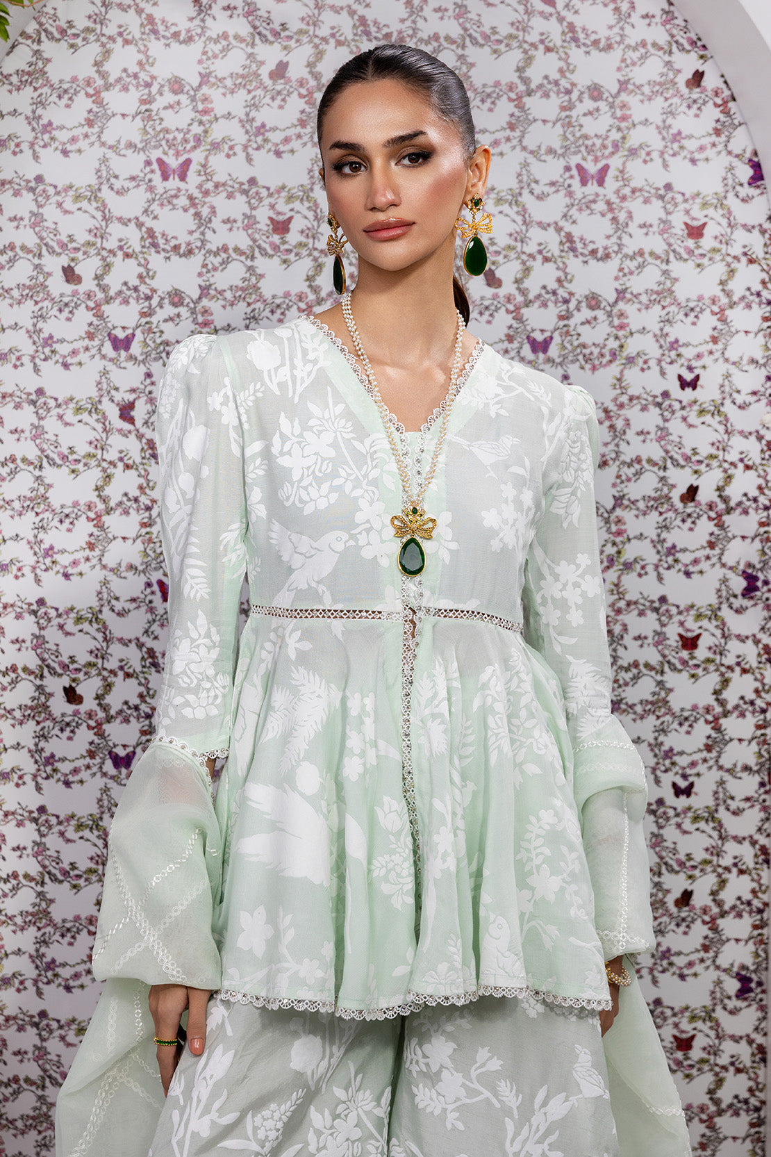 SUNLIT PATELS – 3PC RAWSILK & ORGANZA PRET GRIP/SILK
