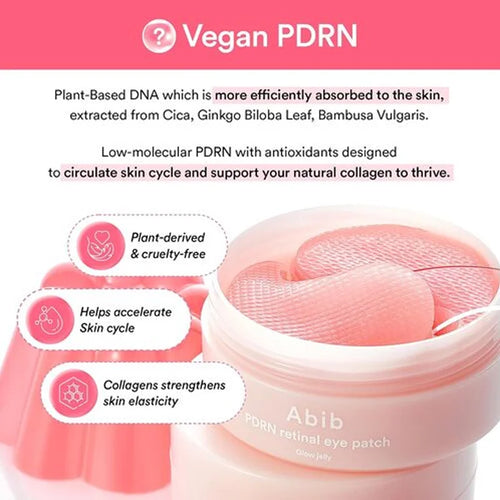 Abib PDRN Retinal Eye Patch Glow Jelly - 60 Patches