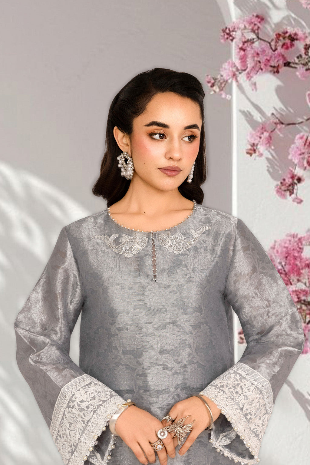 2PC SELF JAMAWAR & RAWSILK EID FESTIVE UNSTITCHED