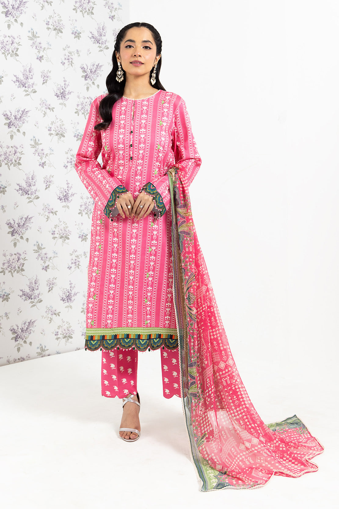 PRINTED - 3 PC LAWN SUIT