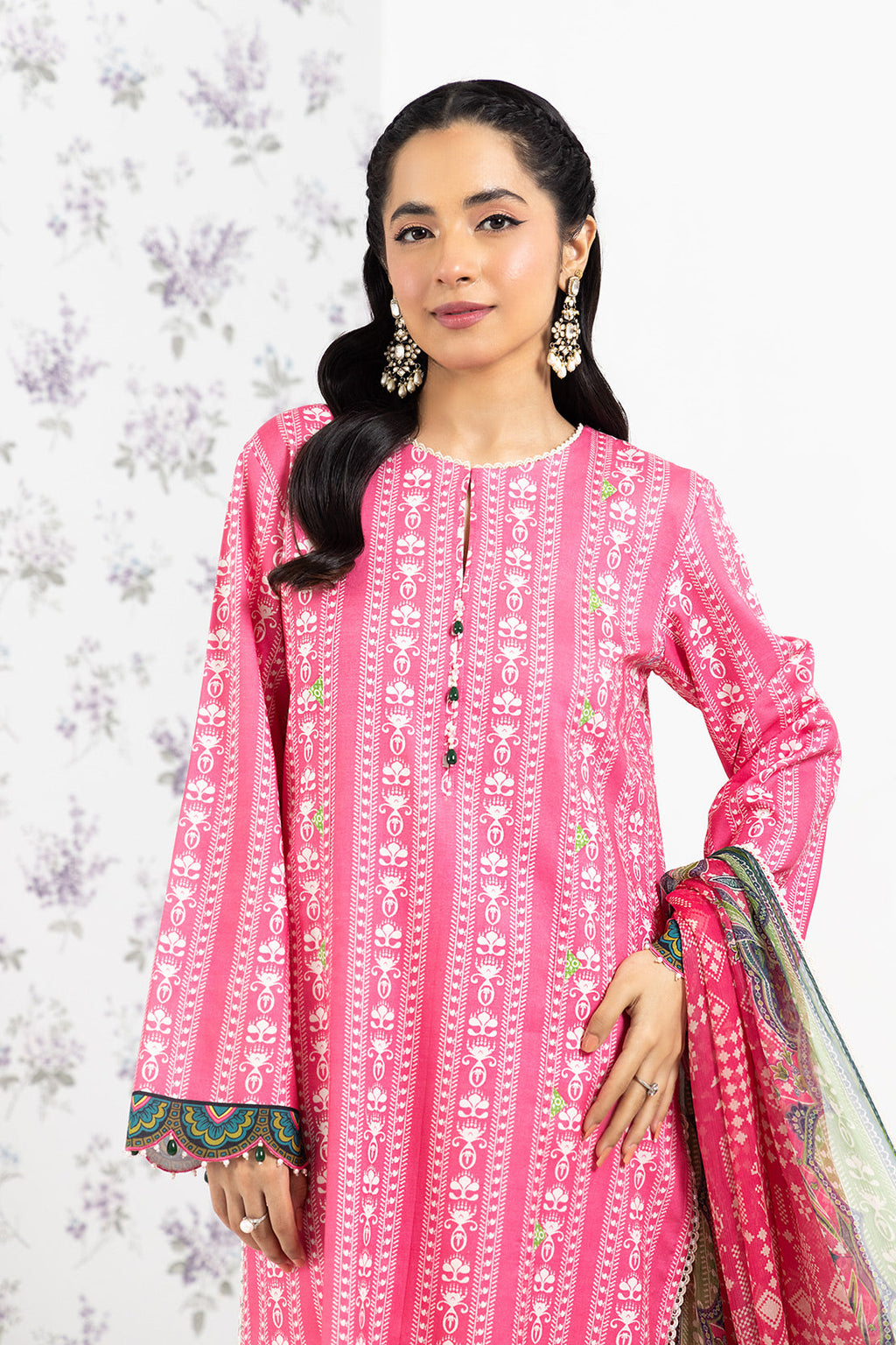 PRINTED - 3 PC LAWN SUIT