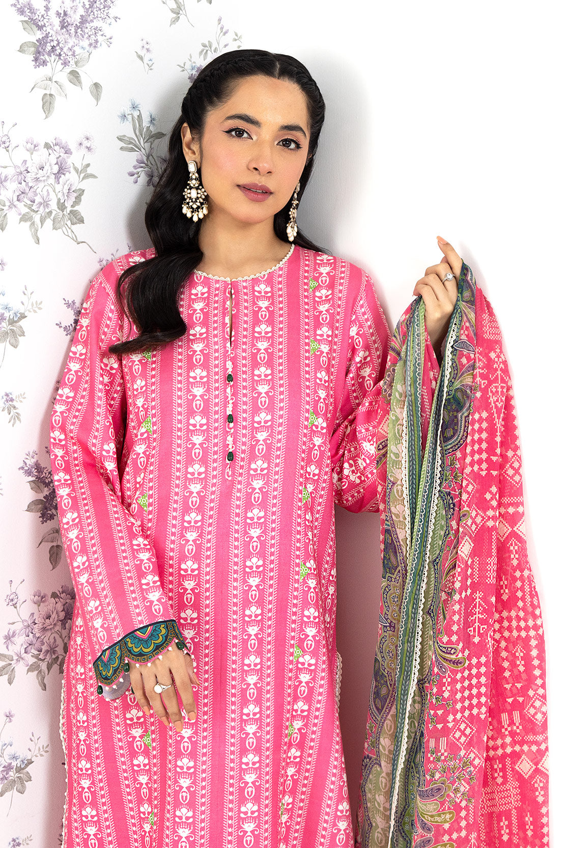 PRINTED - 3 PC LAWN SUIT