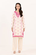 Embroidered - 2 Pc Cotton Linen Suit
