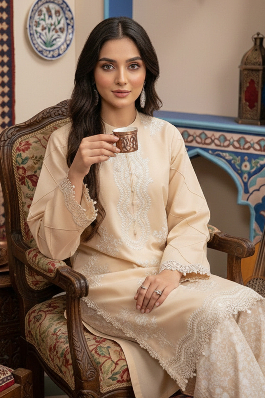 Embroidered - 2 Pc Khaddar Suit