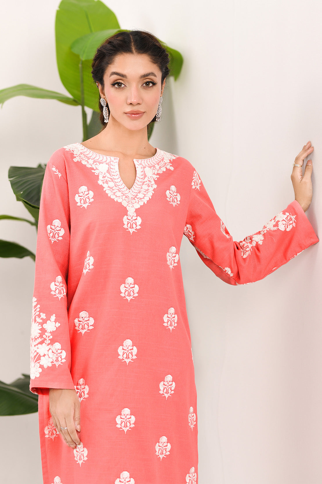 Embroidered - 2 Pc Khaddar Suit (Stitched)
