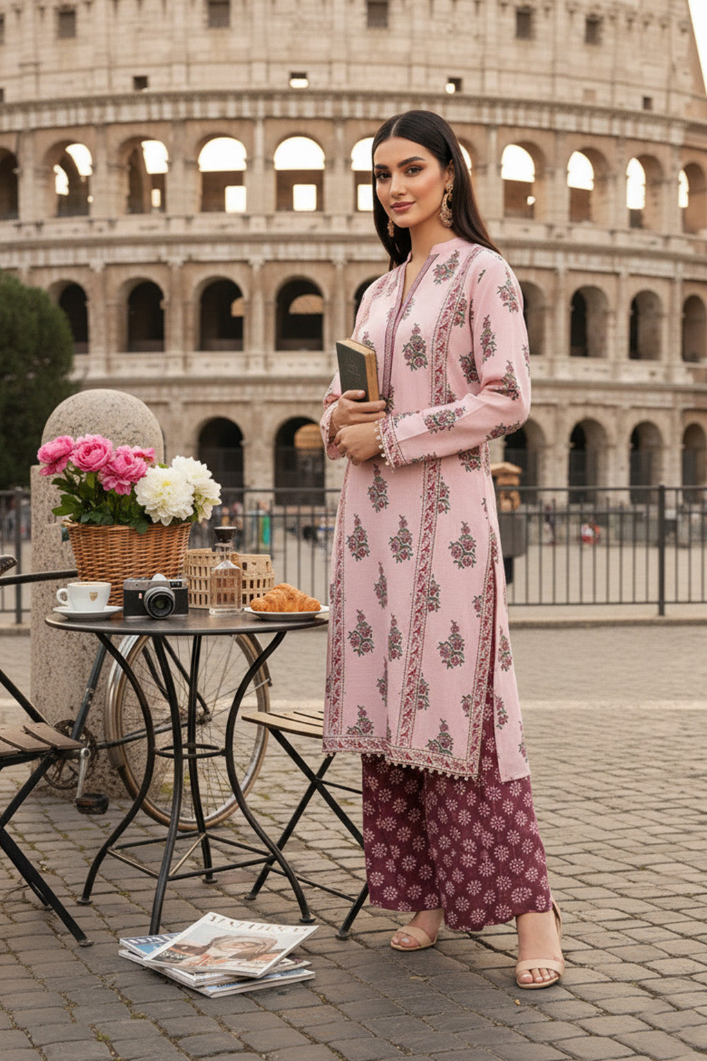 Embroidered - 2 Pc Khaddar Suit