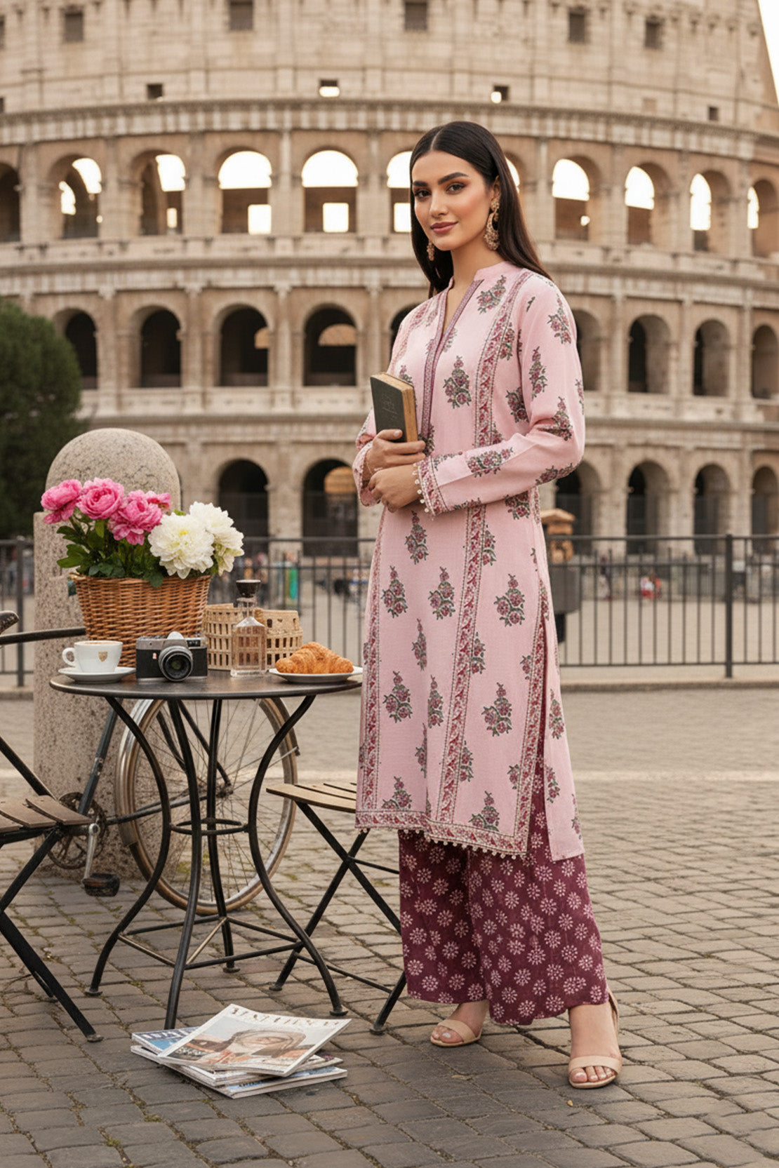 Embroidered - 2 Pc Khaddar Suit