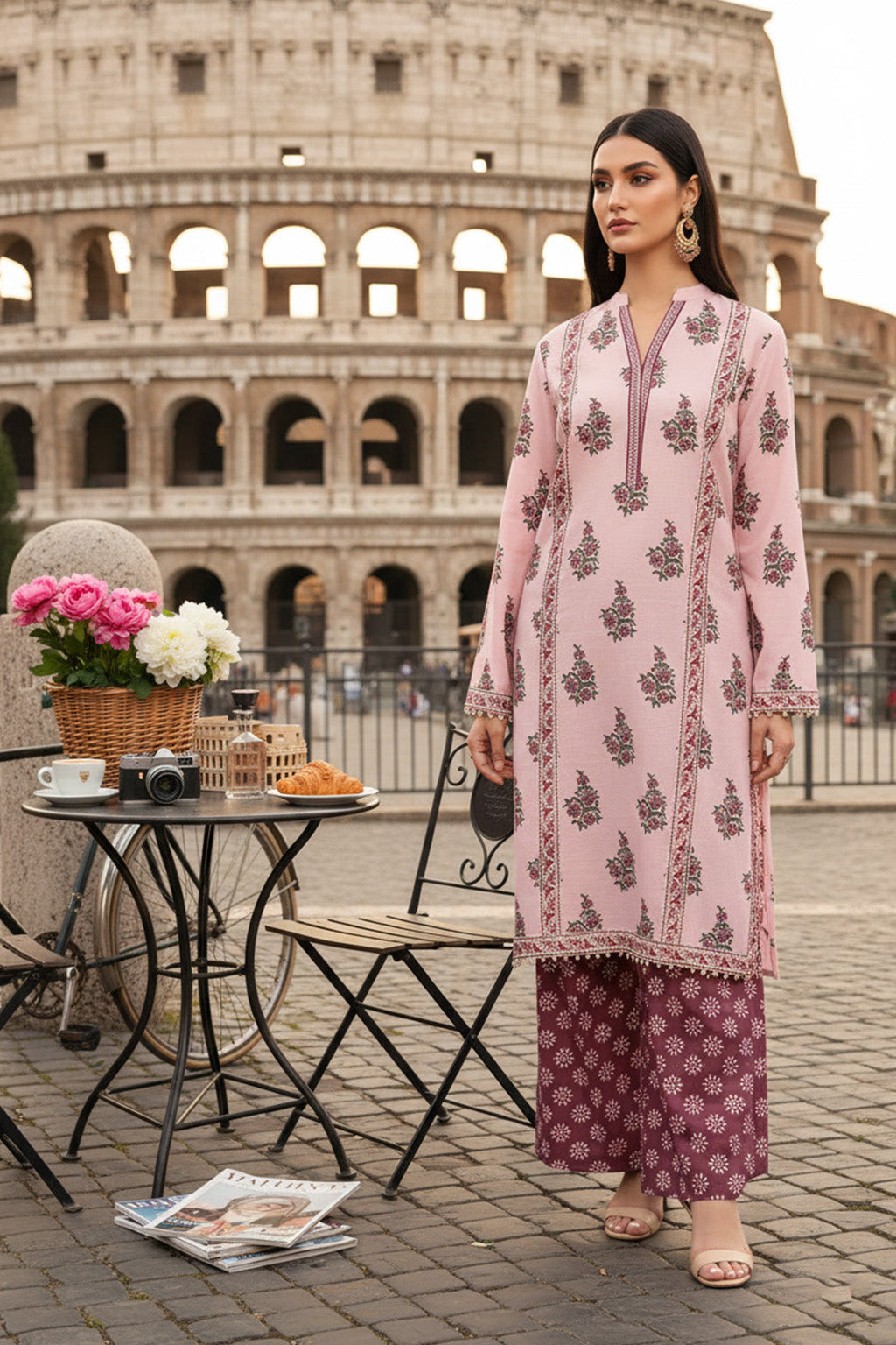 Embroidered - 2 Pc Khaddar Suit