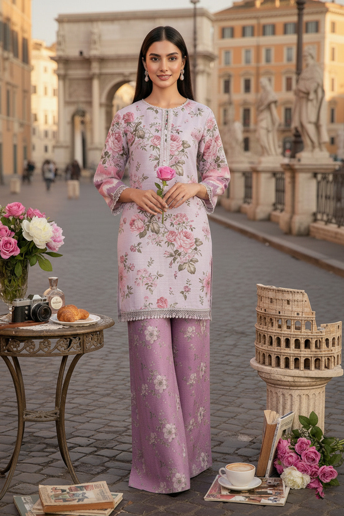 Embroidered - 2 Pc Khaddar Suit