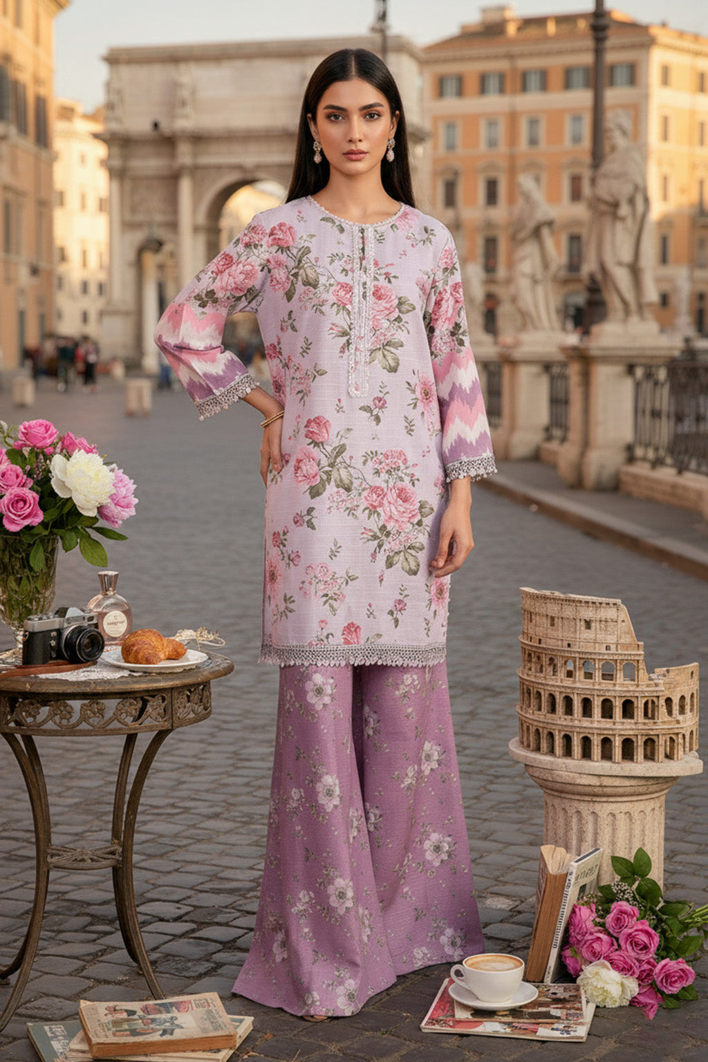 Embroidered - 2 Pc Khaddar Suit