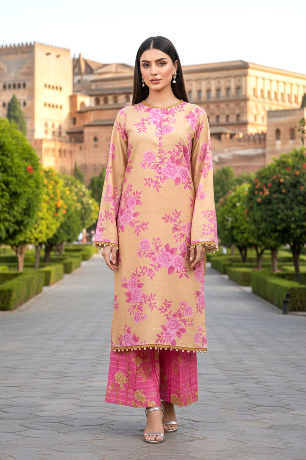 Printed - 2 Pc Khaddar Suit