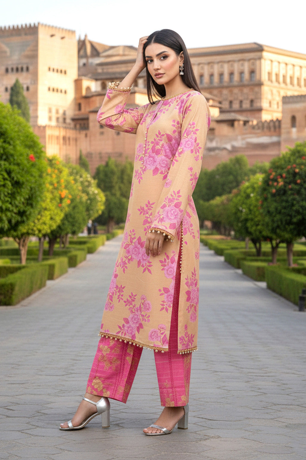 Printed - 2 Pc Khaddar Suit