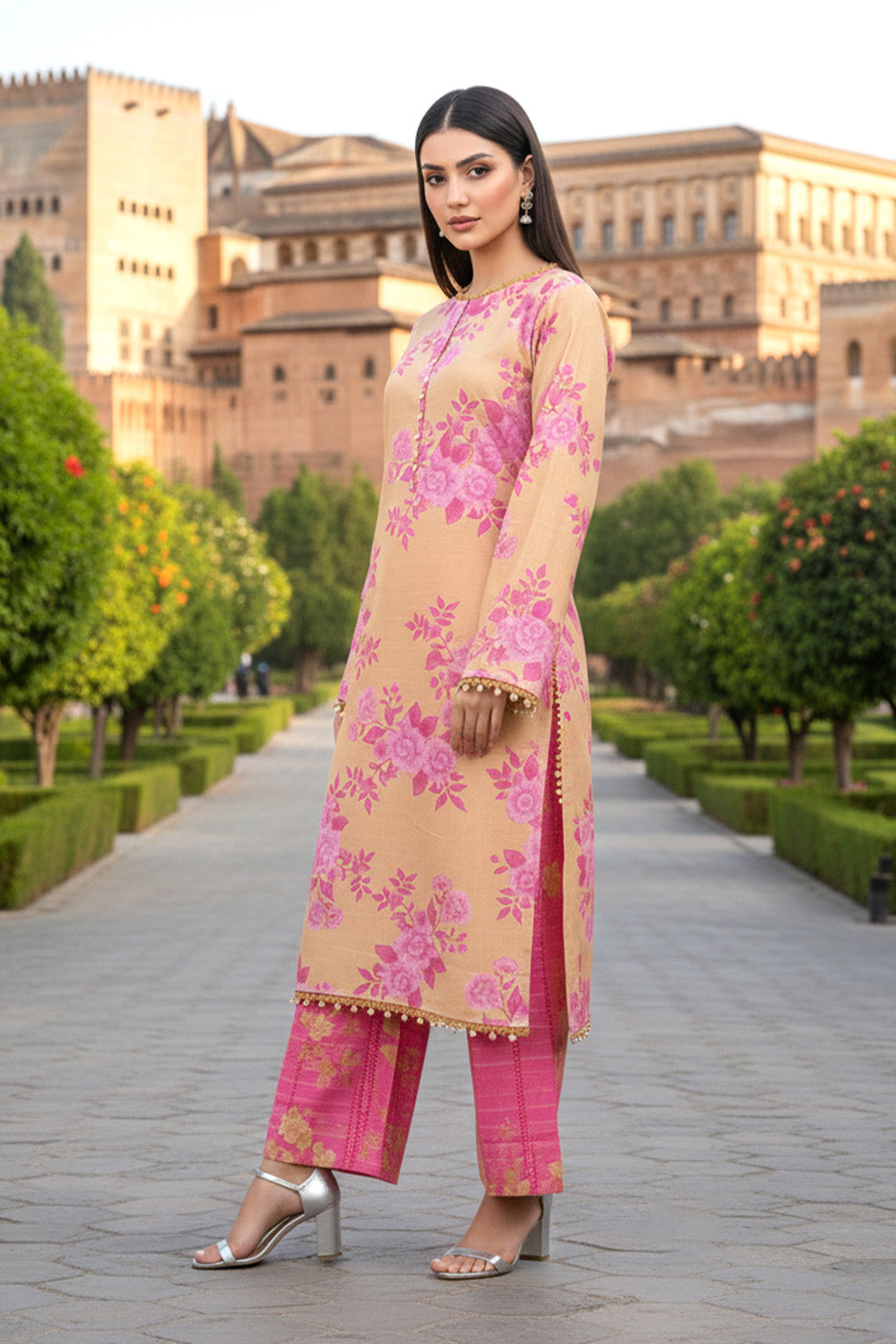 Printed - 2 Pc Khaddar Suit