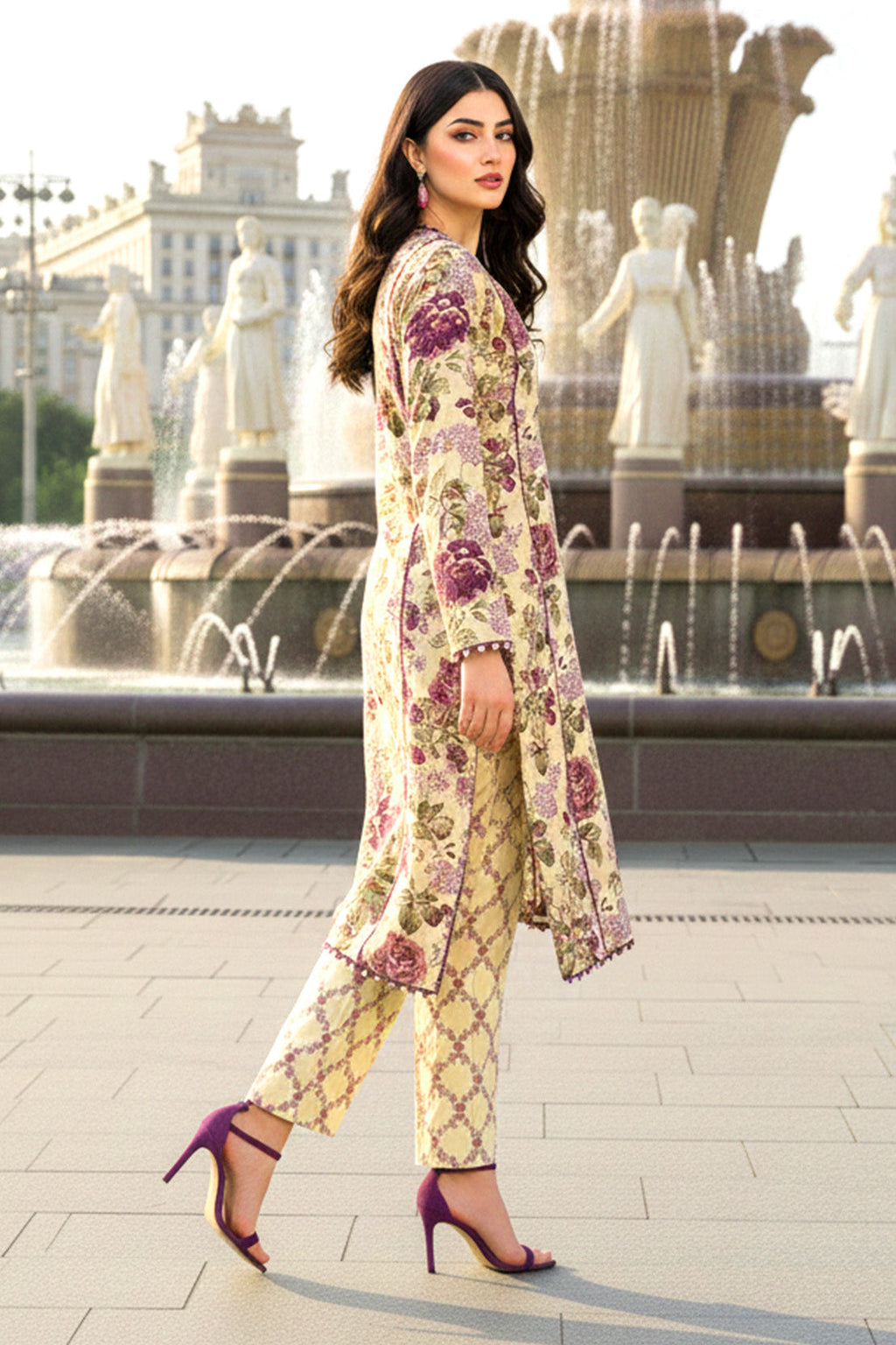Printed - 2 Pc Khaddar Suit