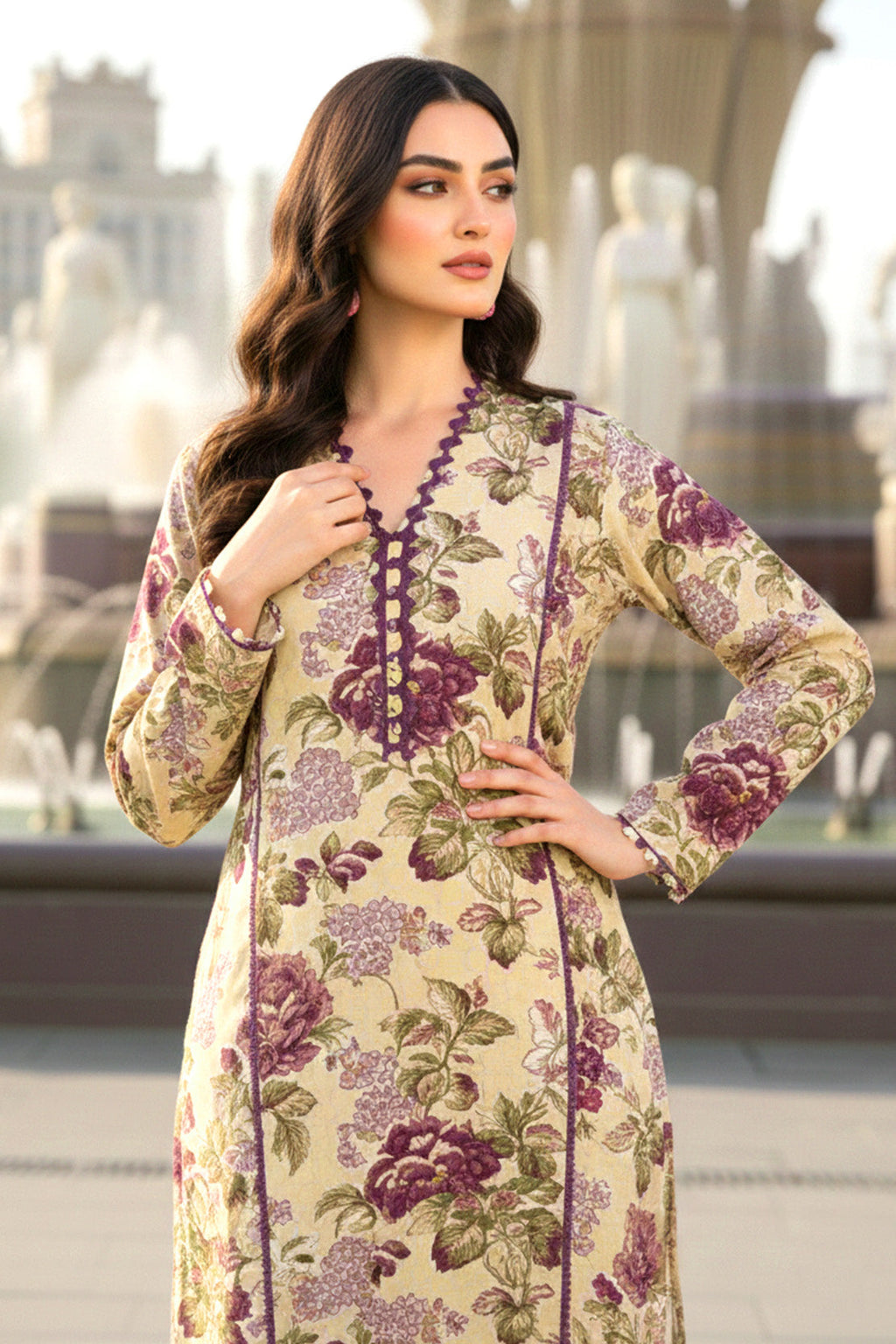 Printed - 2 Pc Khaddar Suit