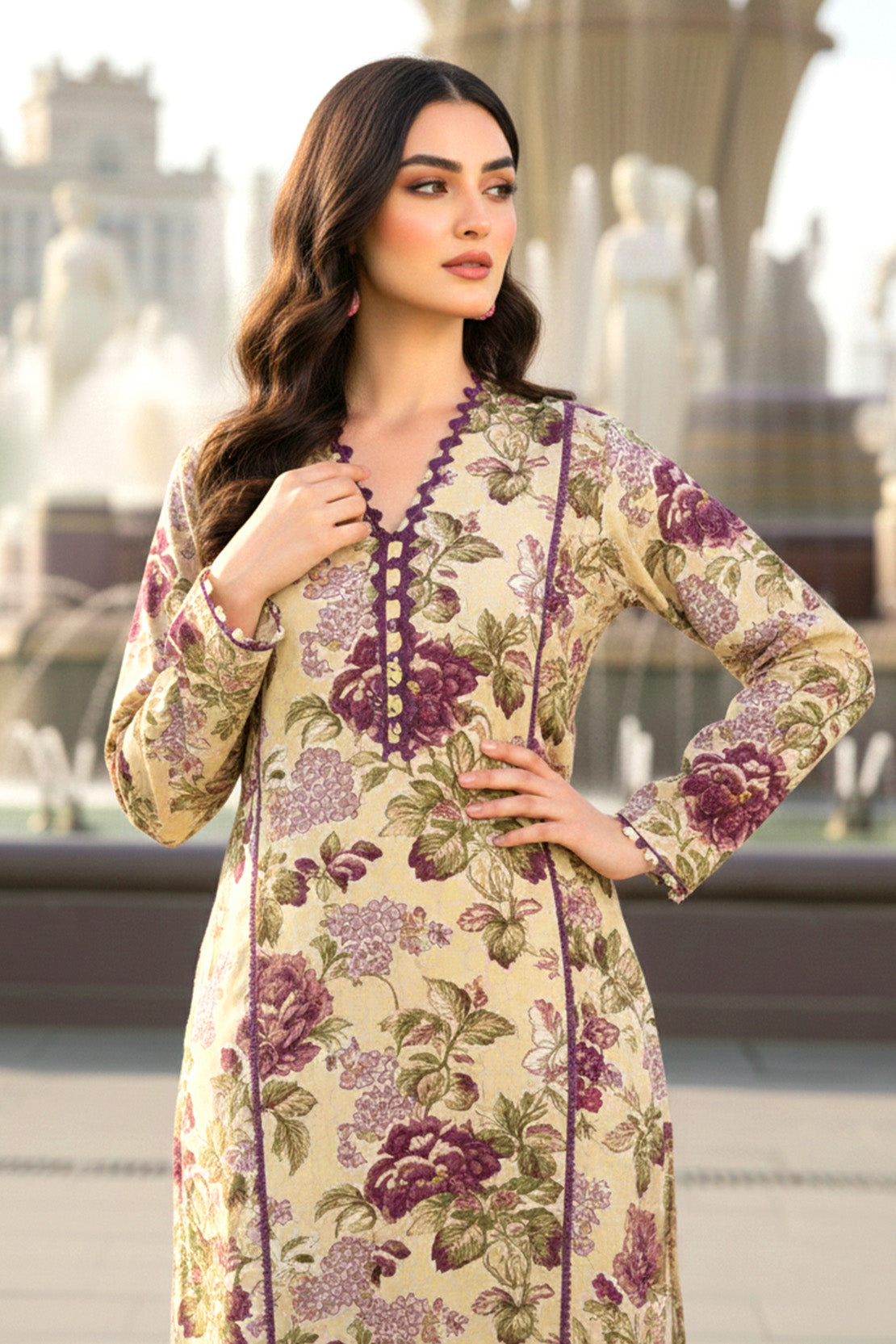 Printed - 2 Pc Khaddar Suit