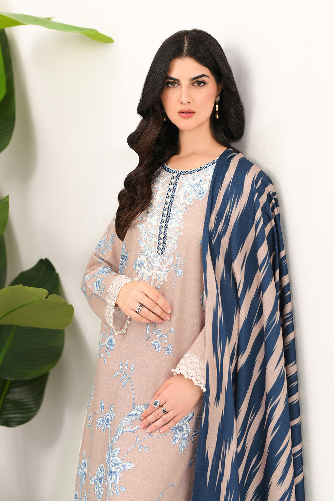 Embroidered - 2 Pc Khaddar Suit