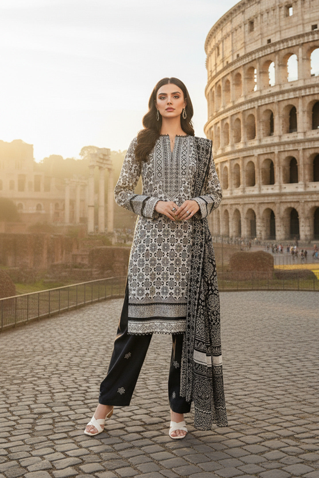 Embroidered - 3 Pc Khaddar Suit