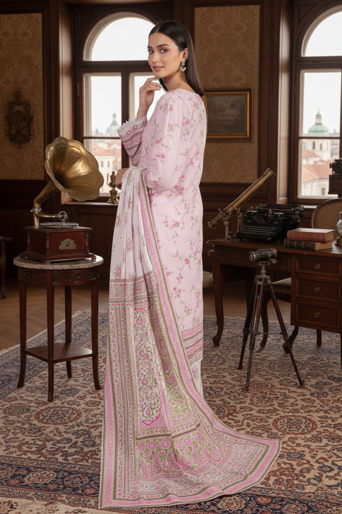 Embroidered - 3 Pc Khaddar Suit