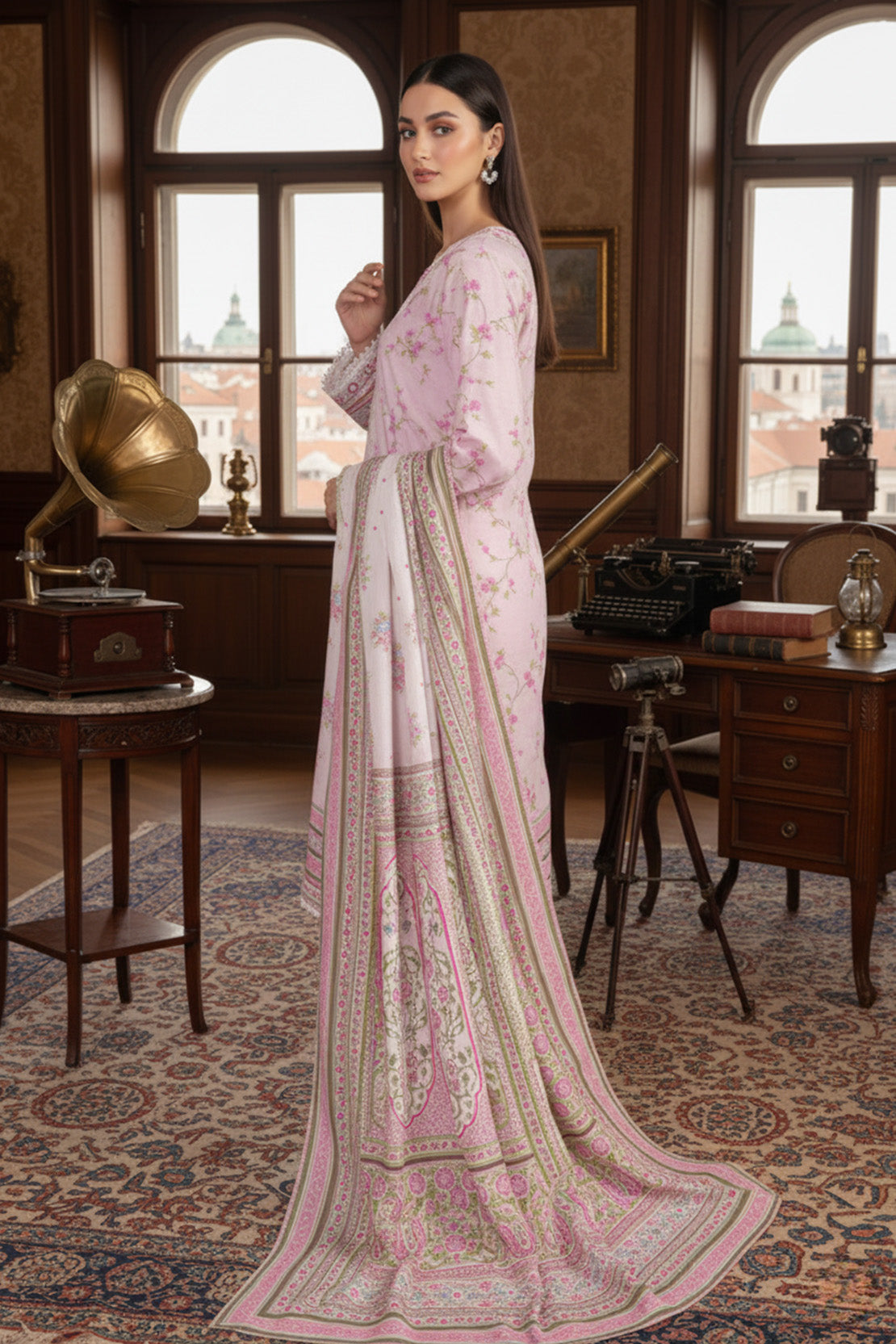 Embroidered - 3 Pc Khaddar Suit