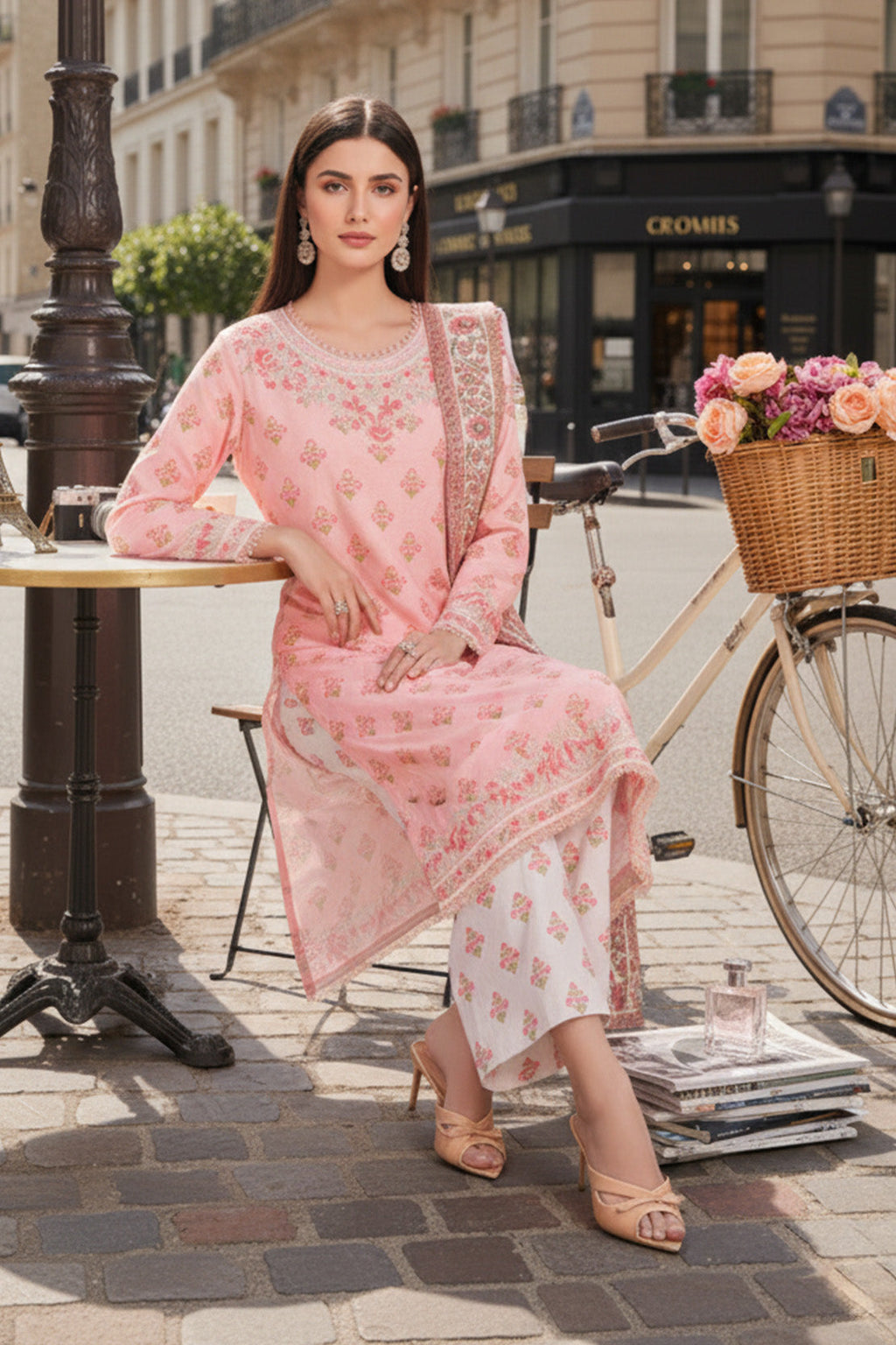 Embroidered - 3 Pc Khaddar Suit