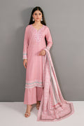 Embroidered - 3 Pc Khaddar Suit
