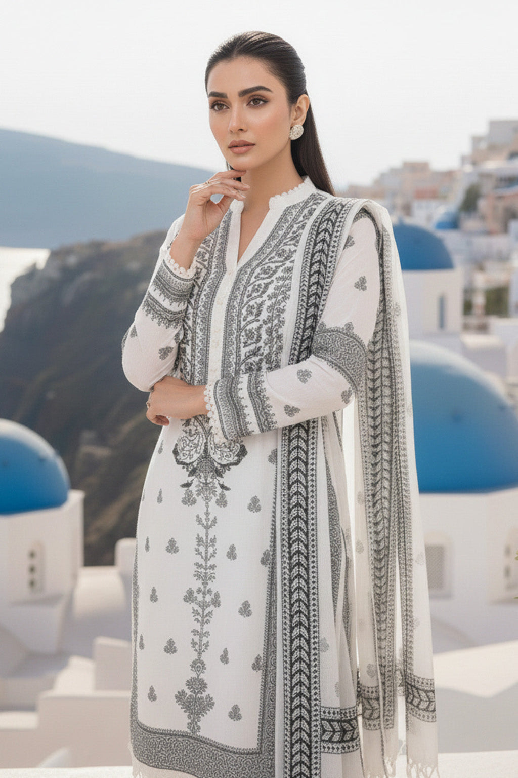 Printed - 3 Pc Khaddar Suit
