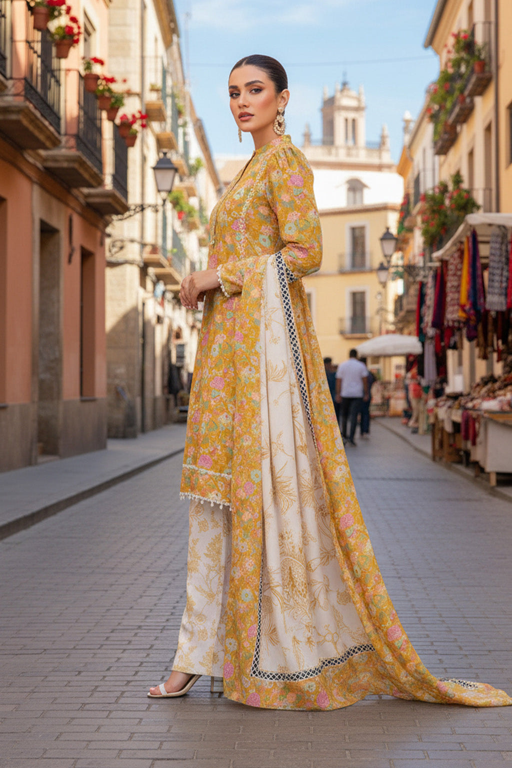 Printed - 3 Pc Khaddar Suit