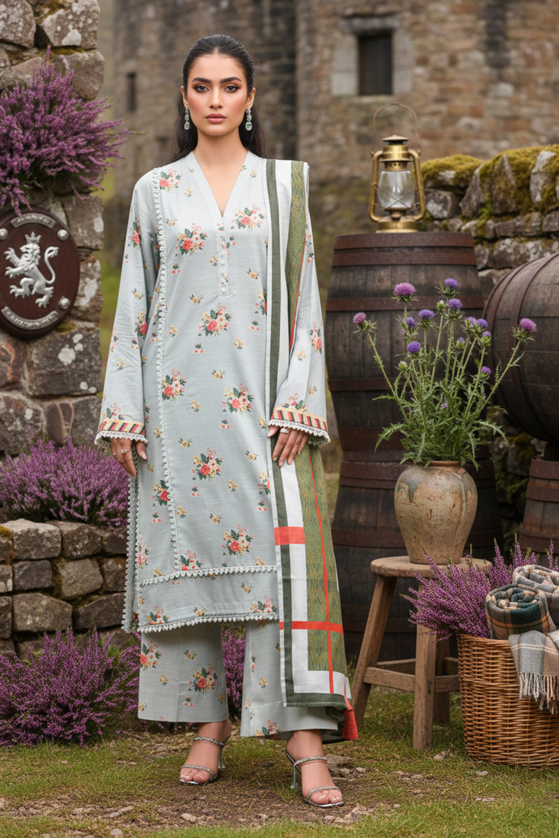 Printed - 3 Pc Khaddar Suit