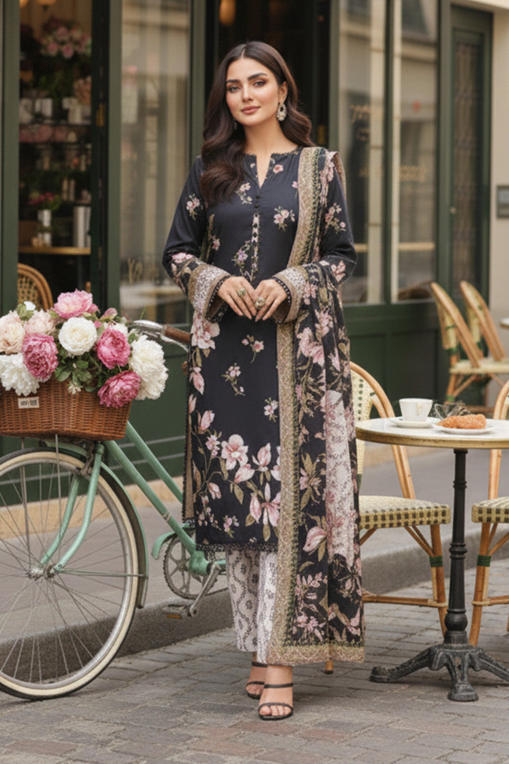 Printed - 3 Pc Khaddar Suit
