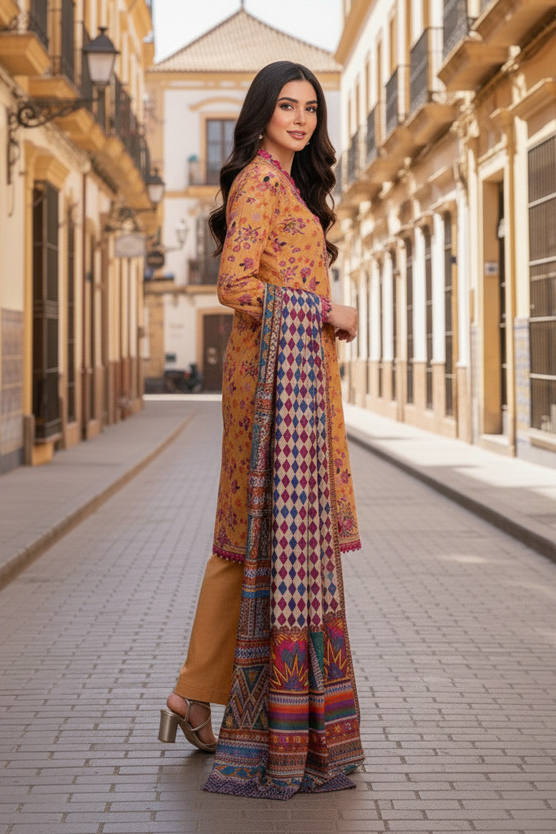 Embroidered - 3 Pc Khaddar Suit