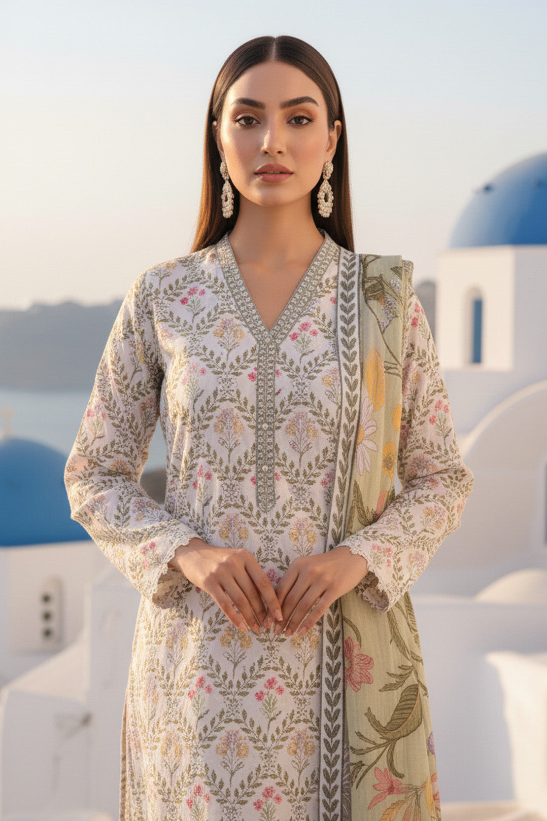 Printed - 3 Pc Khaddar Suit