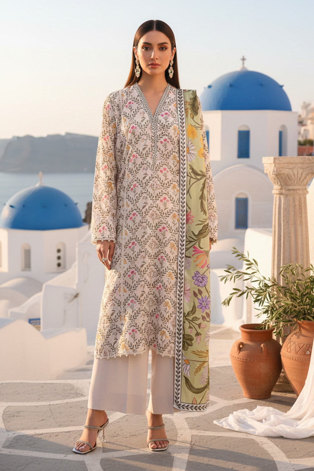 Printed - 3 Pc Khaddar Suit