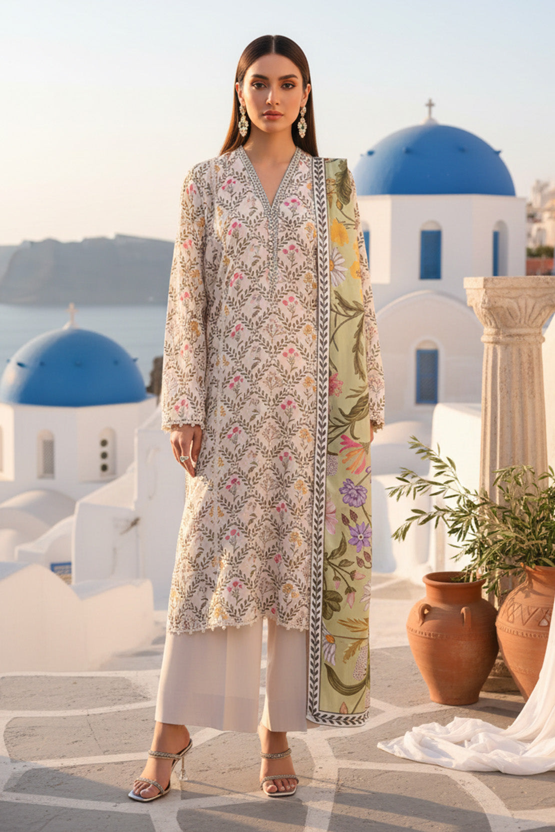 Printed - 3 Pc Khaddar Suit